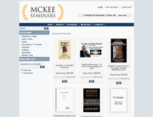 Tablet Screenshot of mckeestore.com